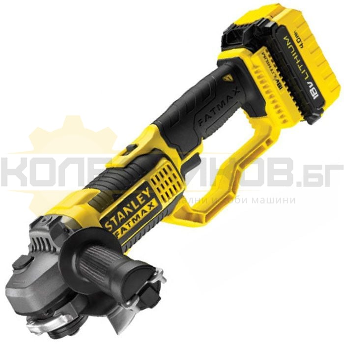 Акумулаторен ъглошлайф STANLEY FMC761M2 - 1 - Koledzhikov.bg Акумулаторен ъглошлайф STANLEY FMC761M2 - 1