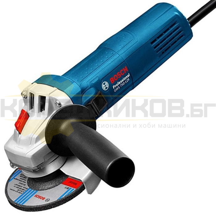 Електрически ъглошлайф BOSCH GWS 750-125 - 1 - Koledzhikov.bg Електрически ъглошлайф BOSCH GWS 750-125 - 1