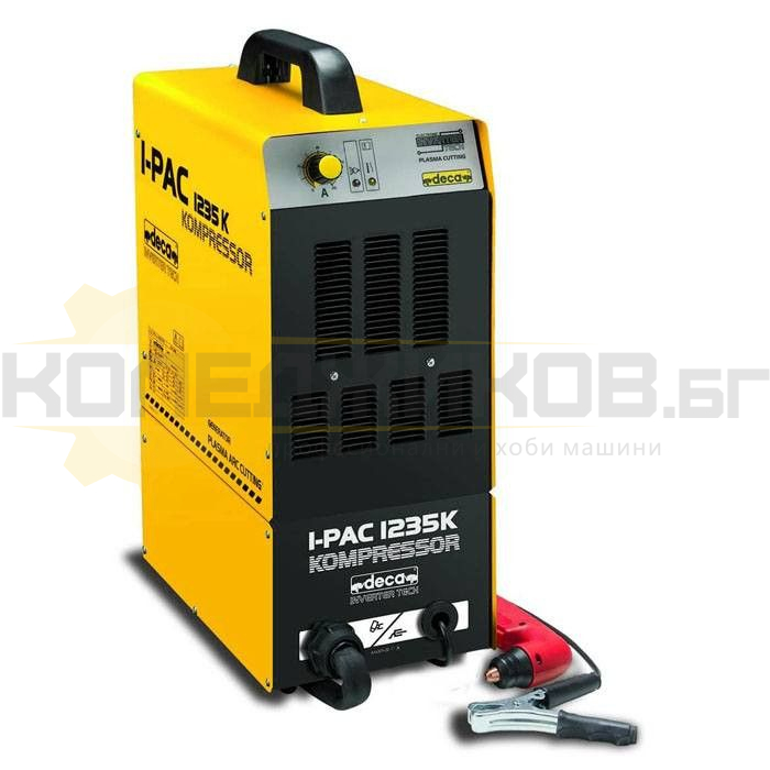 Инверторен апарат за плазмено рязане DECA I-PAC 1235 KOMPRESSOR - 1 - Koledzhikov.bg Инверторен апарат за плазмено рязане DECA I-PAC 1235 KOMPRESSOR - 1