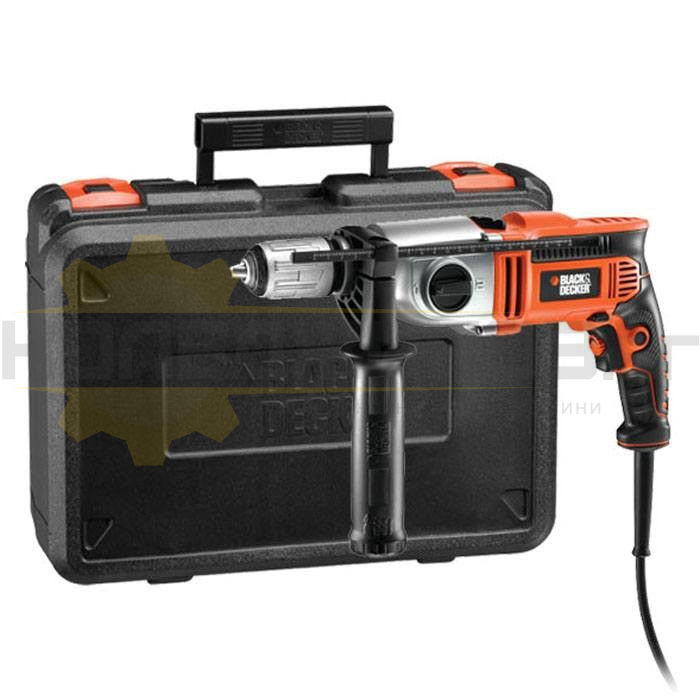 Електрическа ударна бормашина BLACK+DECKER KR7532K - 1 - Koledzhikov.bg Електрическа ударна бормашина BLACK+DECKER KR7532K - 1