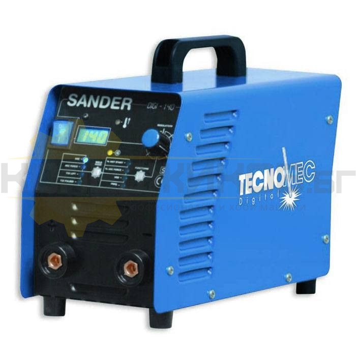 Аргонов заваръчен апарат TIG/WIG TECNOMEC SANDER 140 DIGI - 1 - Koledzhikov.bg Аргонов заваръчен апарат TIG/WIG TECNOMEC SANDER 140 DIGI - 1