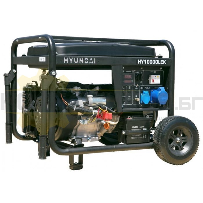 Бензинов монофазен генератор за ток HYUNDAI HY10000 LEK, 8.2kW, 17.0 к.с., 31.0А - 